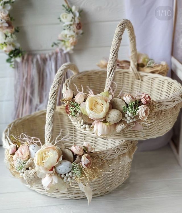 Decorated baskets