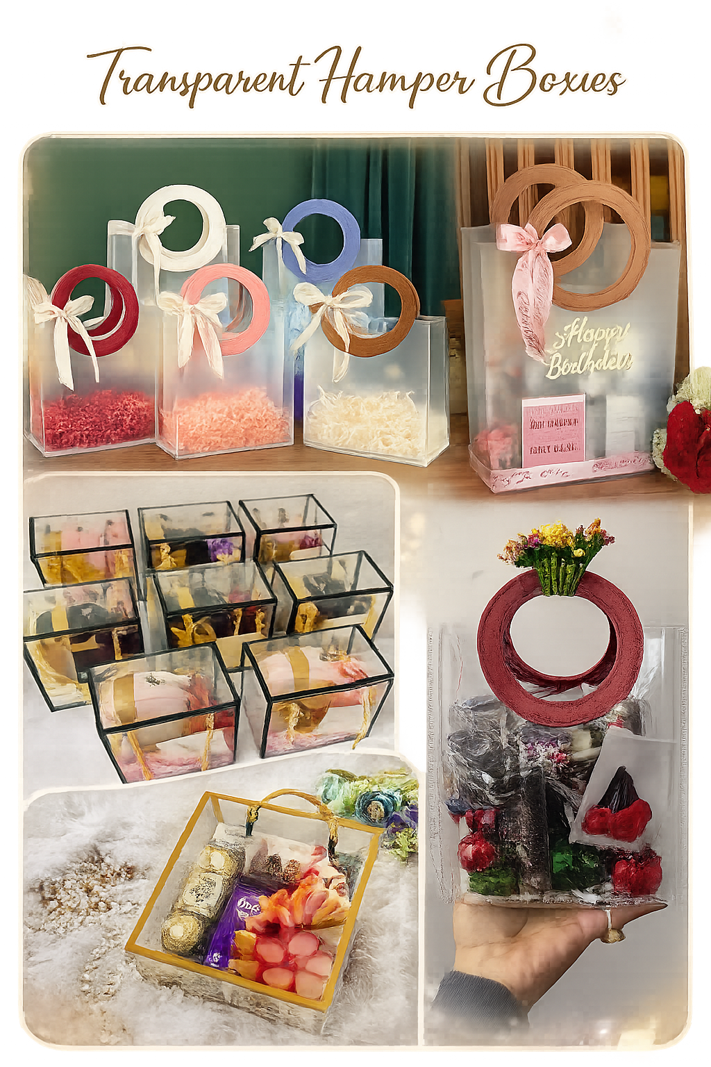 Clear Transparent Hamper Gift Box