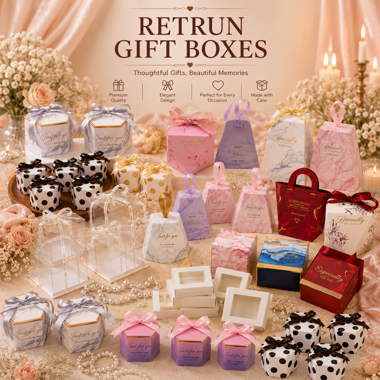 Return hamper gift boxes