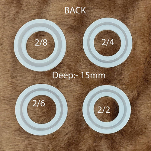 4 Pcs Deep Bangle Mould