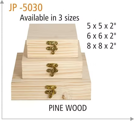 Square Wooden Decoration Box