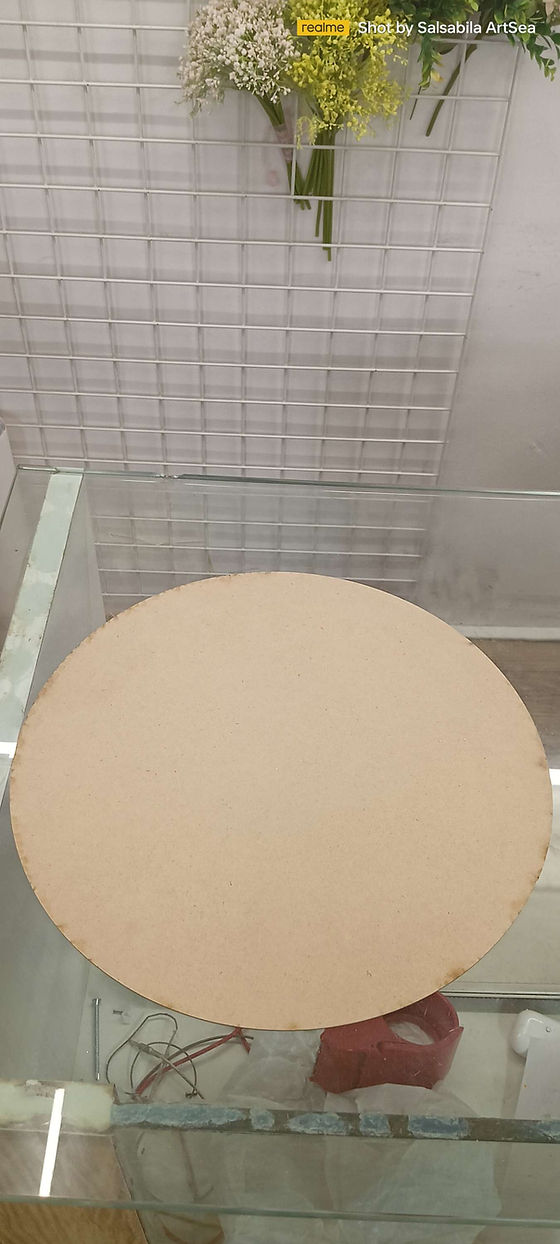 MDF plain circle base