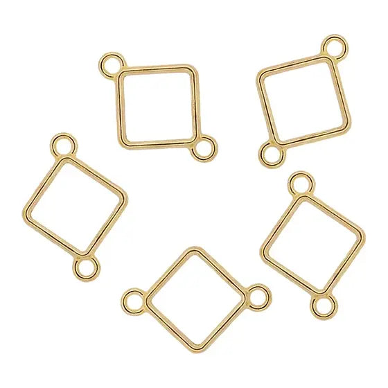 5 In 1 Gold Diamond Rakhi Base Bezel Set