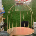 METAL CAGE RING CAKE STAND