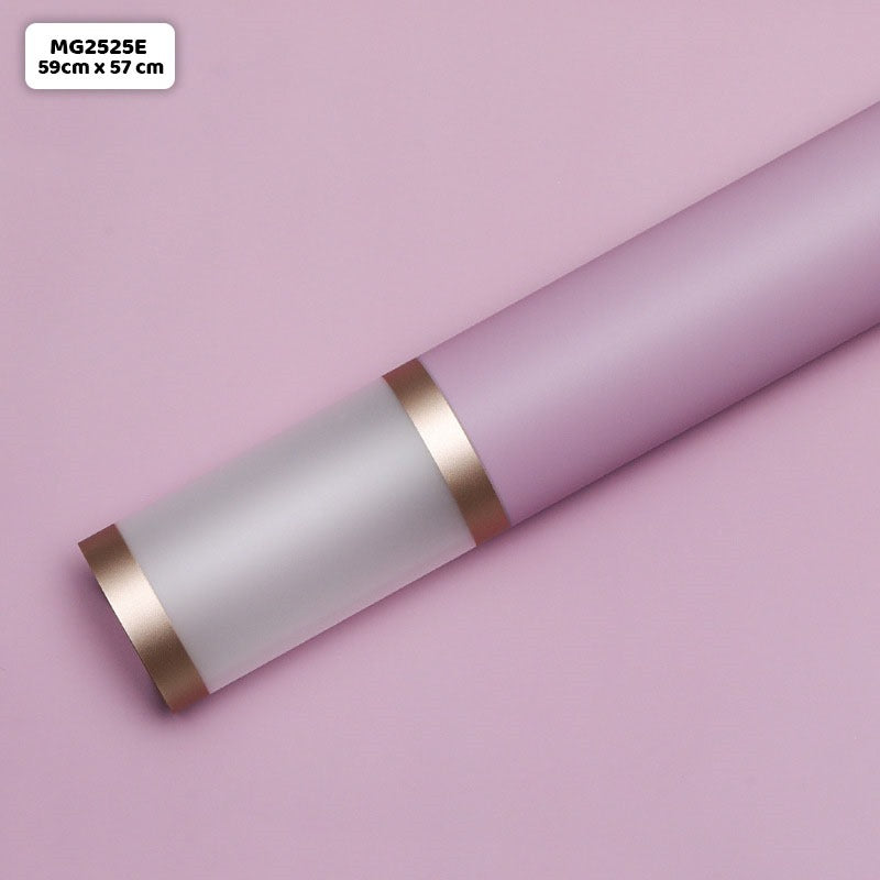 Bouquet Paper double color golden border [B.pink]