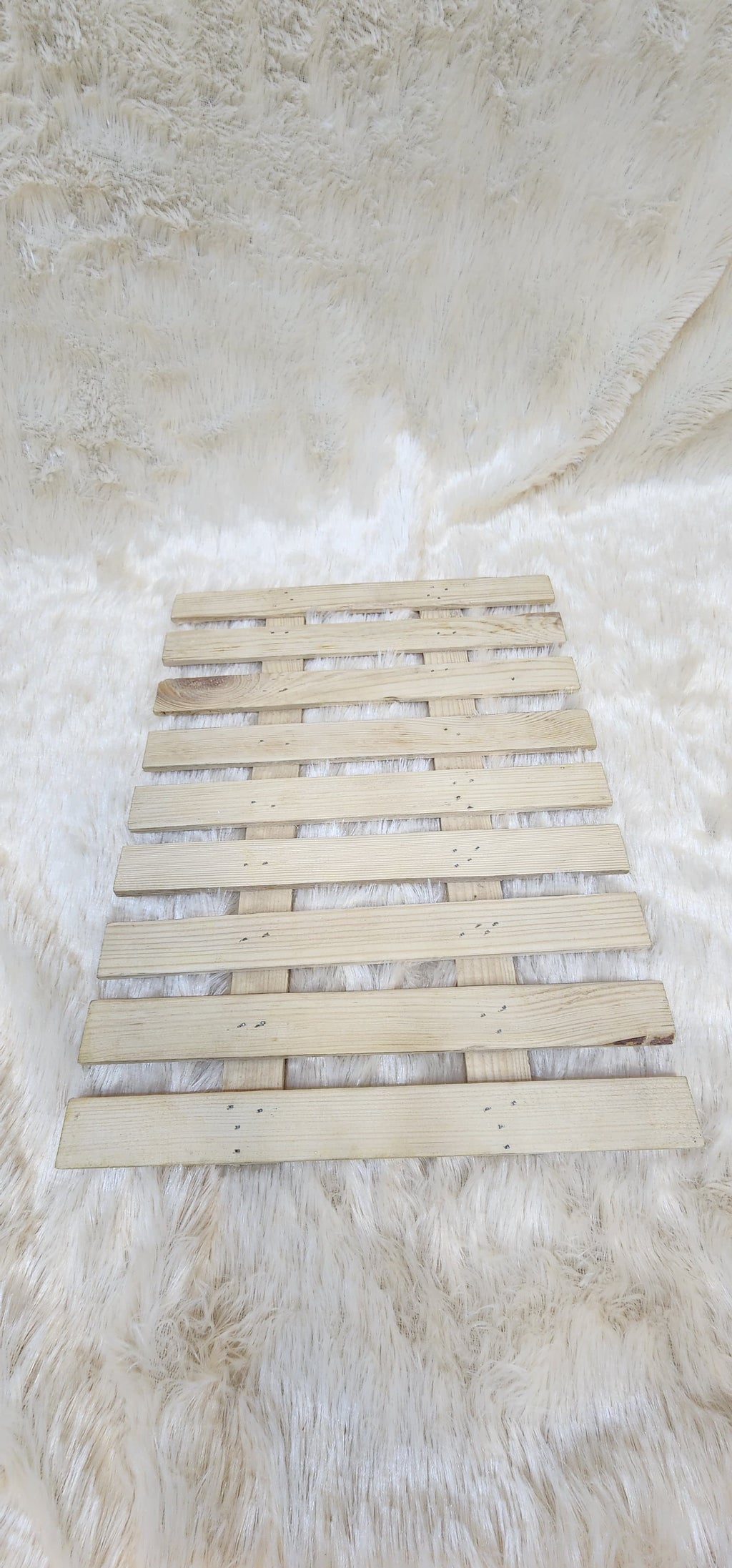 Square wooden tray