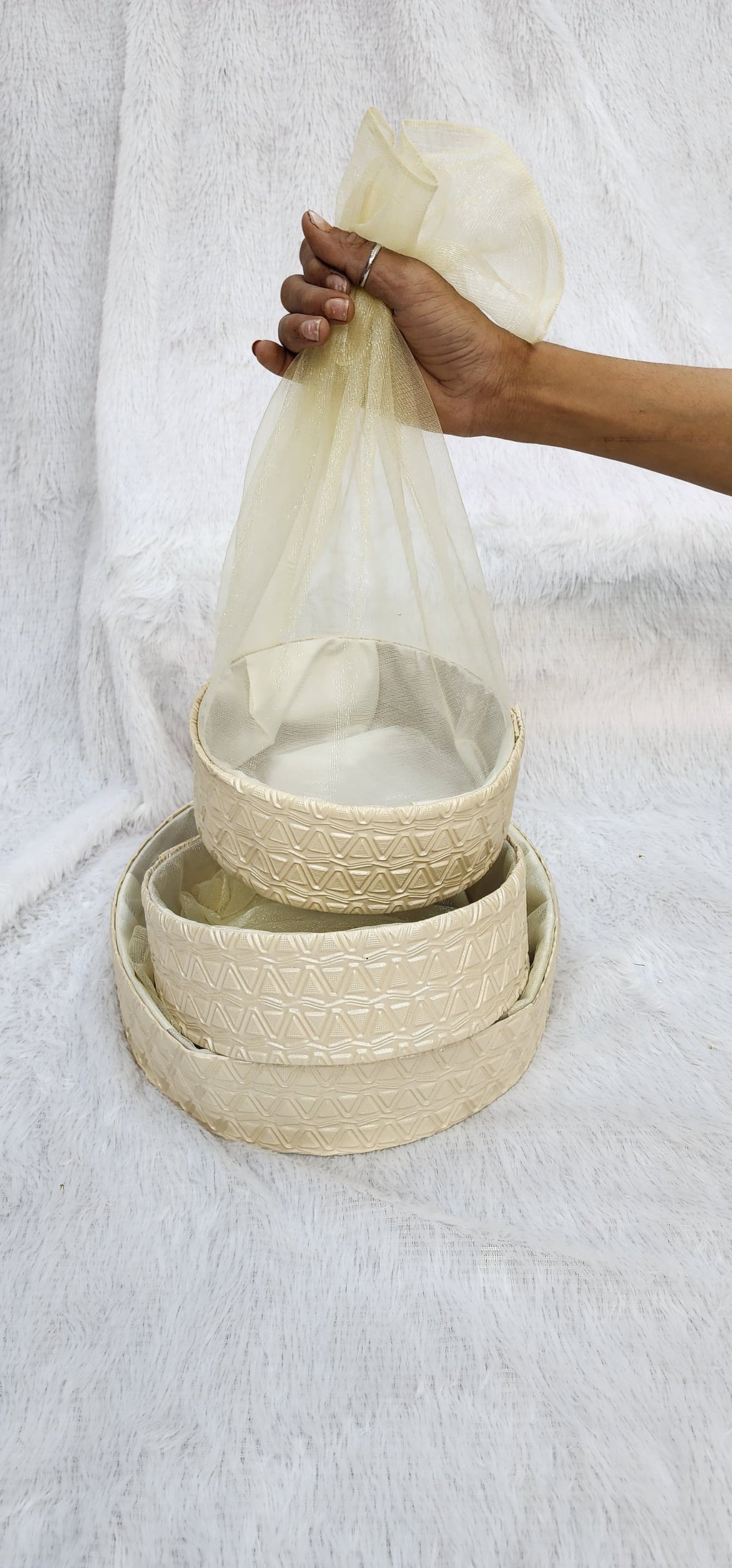 REXIN ROUND HAMPER BASKET