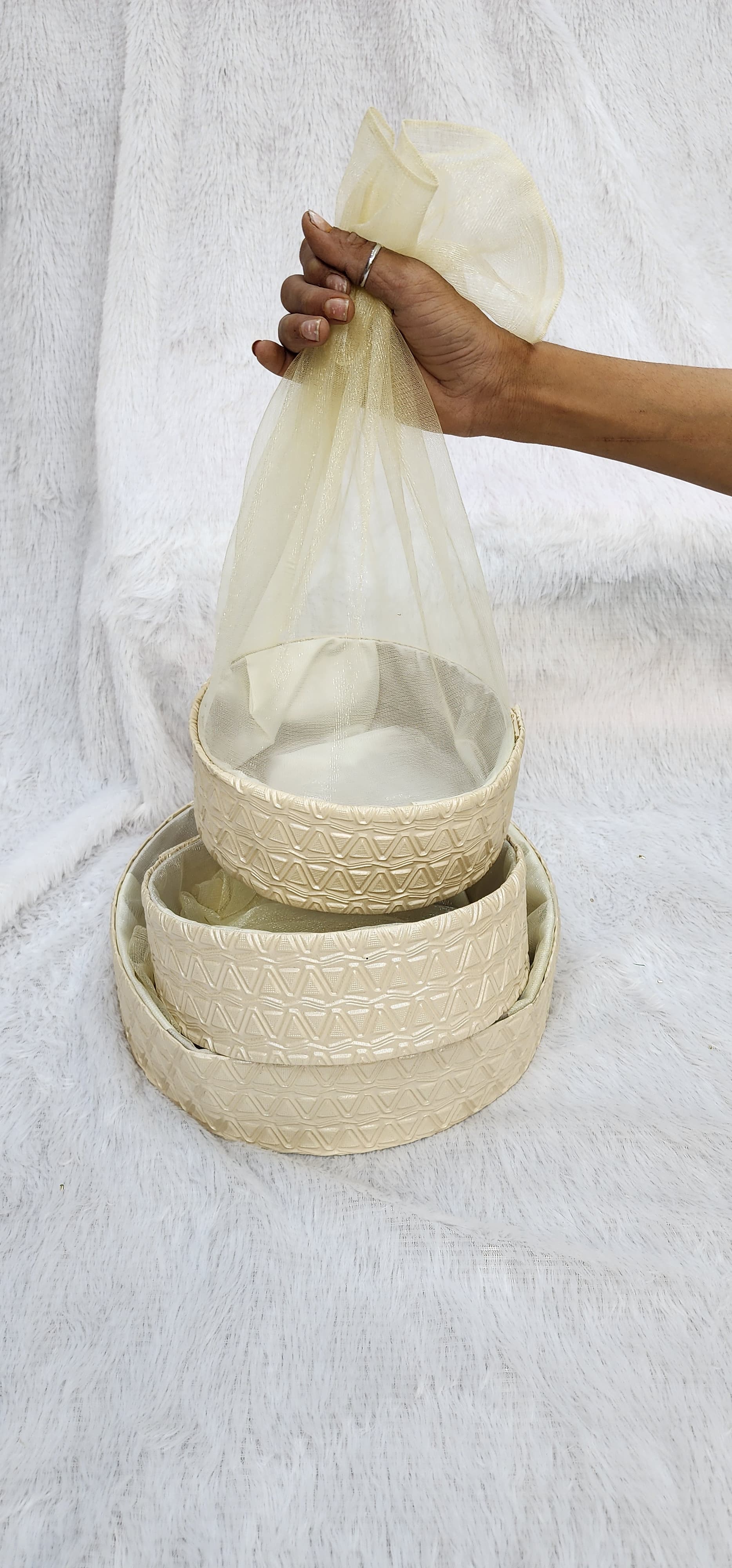 REXIN ROUND HAMPER BASKET