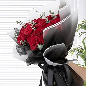 Double Line Flower Wrapping bouquet Paper