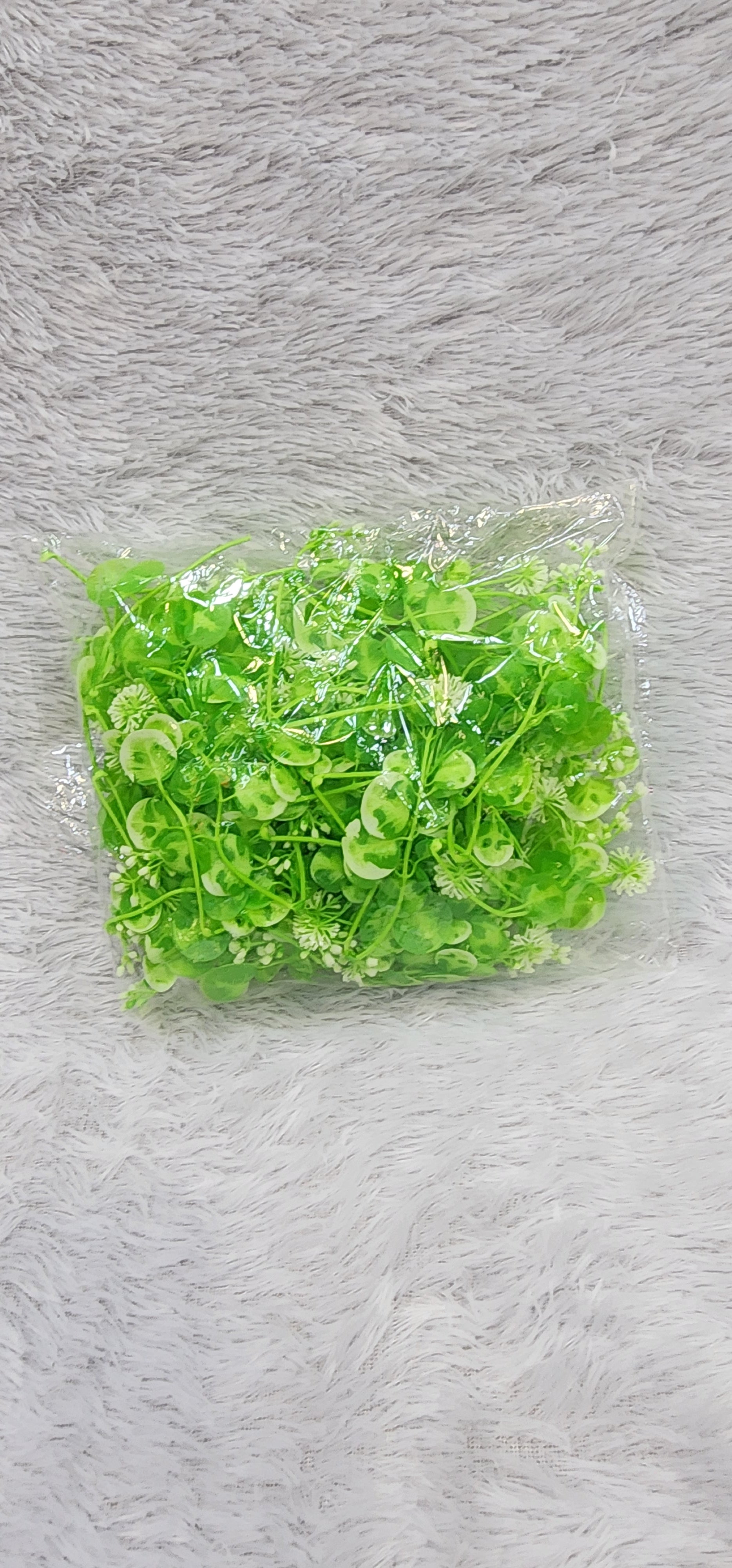 Artificial Greenery Sprigs with White Buds