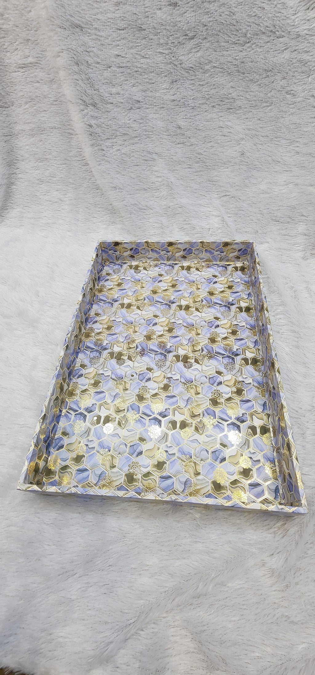 FANCY MDF TRAY OF 3 SET