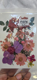 Pressed flowers