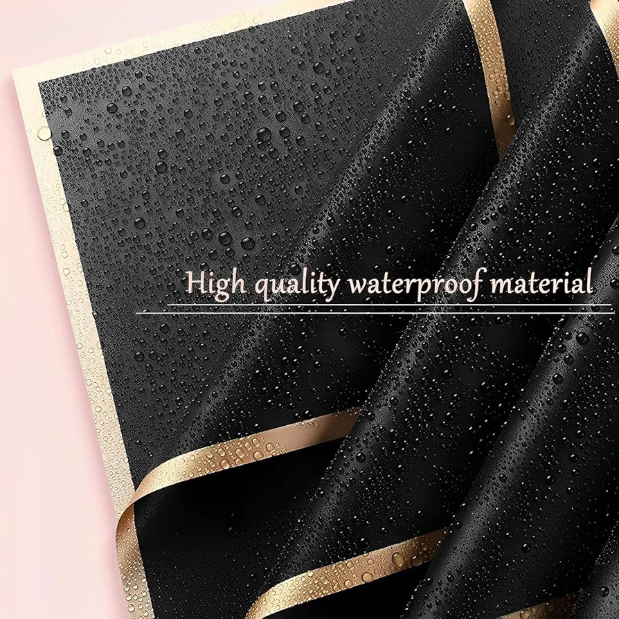 Bouquet Wrapping Paper with Golden Border –