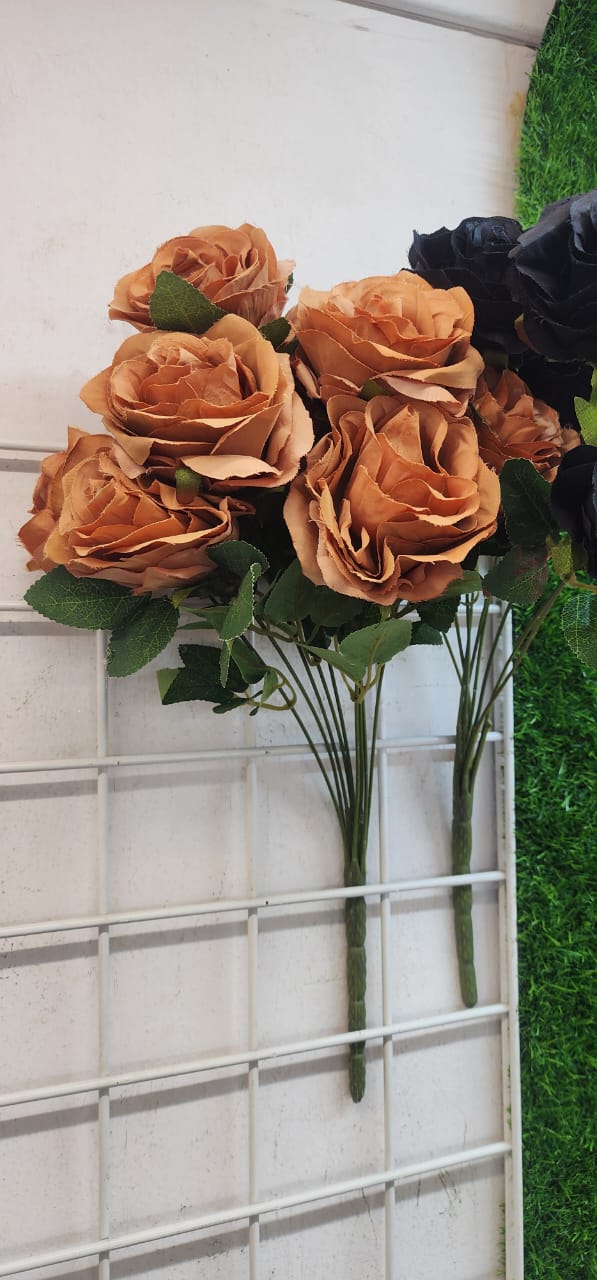 7 head Big peony Flower Bunch