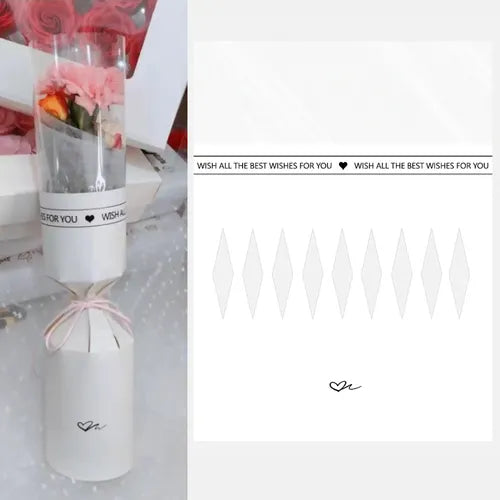 Premium Transparent Flower Tube Box