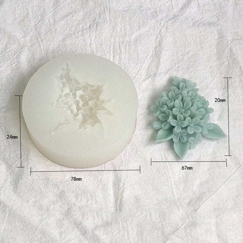 3D Hydrangea Flower Candle Handmade Mould