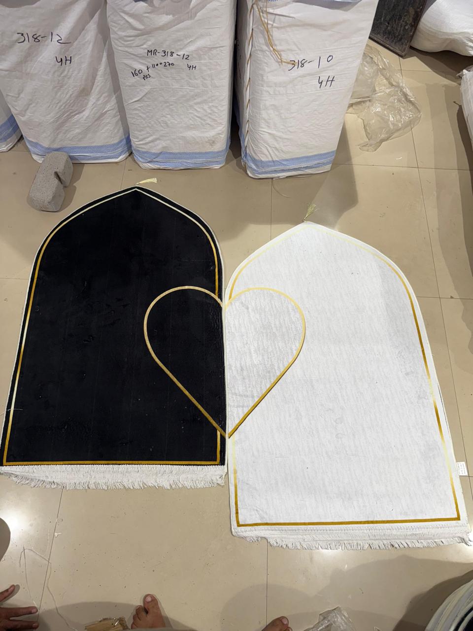 Wedding janamaz heart shape set