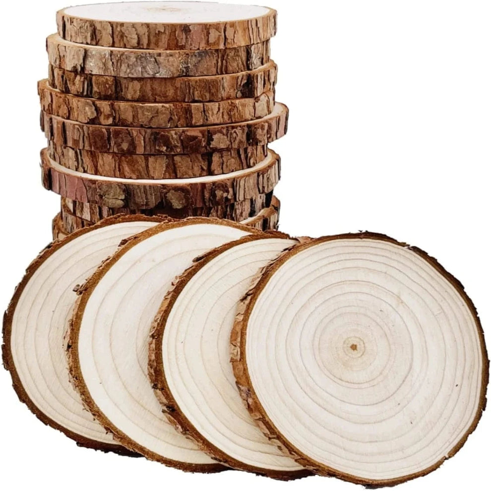 Natural wooden coaster