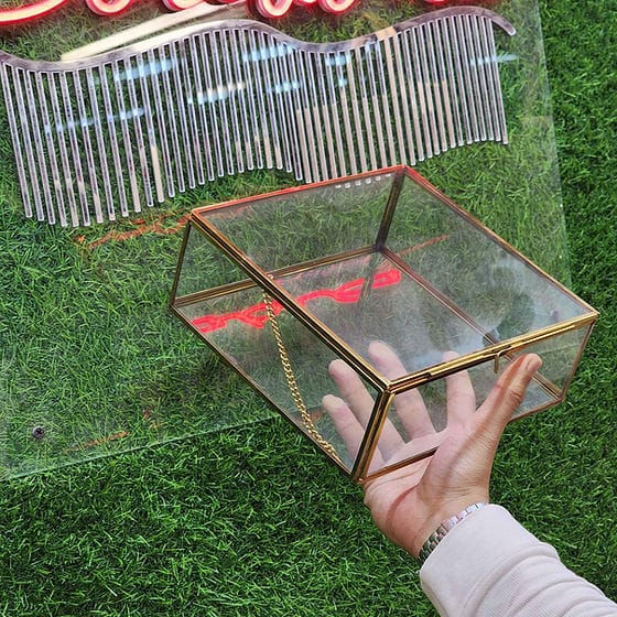 Metal Glass Suvenier gift box