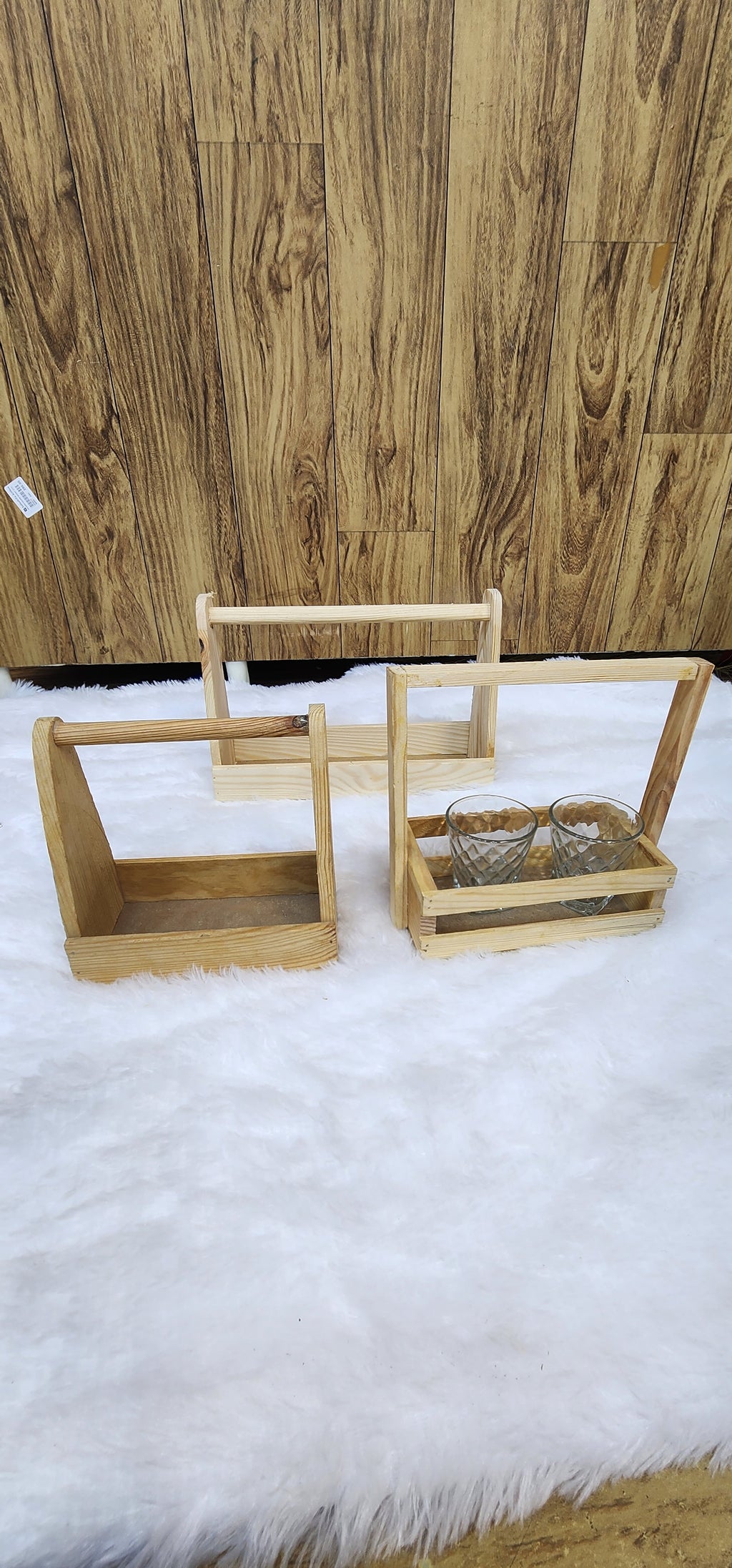 Jar wooden basket