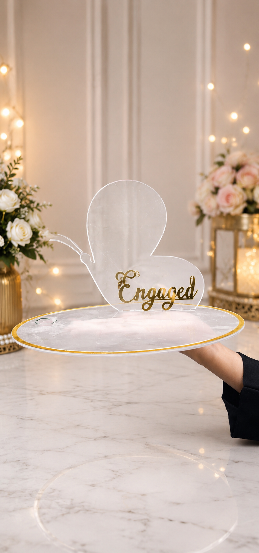 Butterfly acrylic ring plater