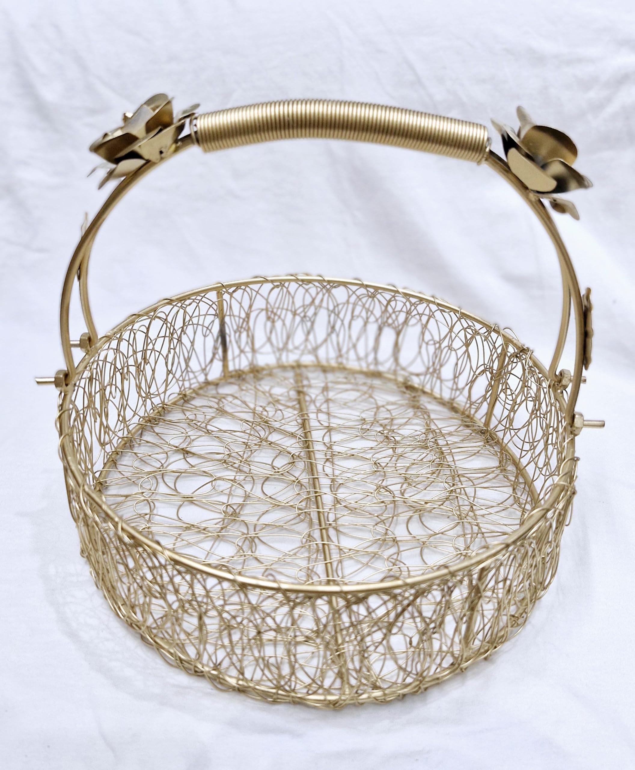 Iron Round Metal Hamper Basket