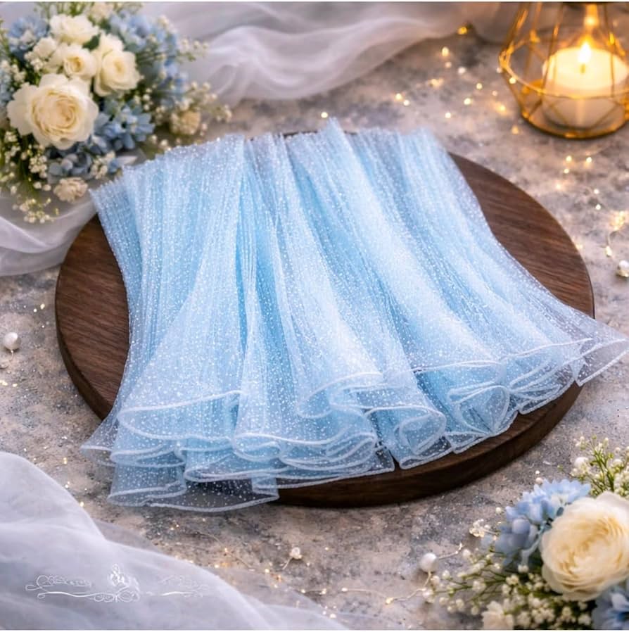 Snow flake bouqet wrapping meshnet