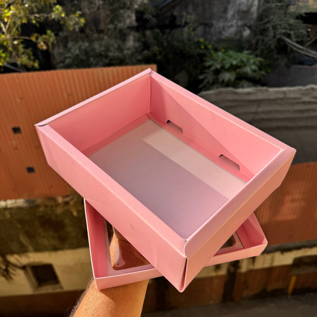 Top Bottom Red Hamper Box