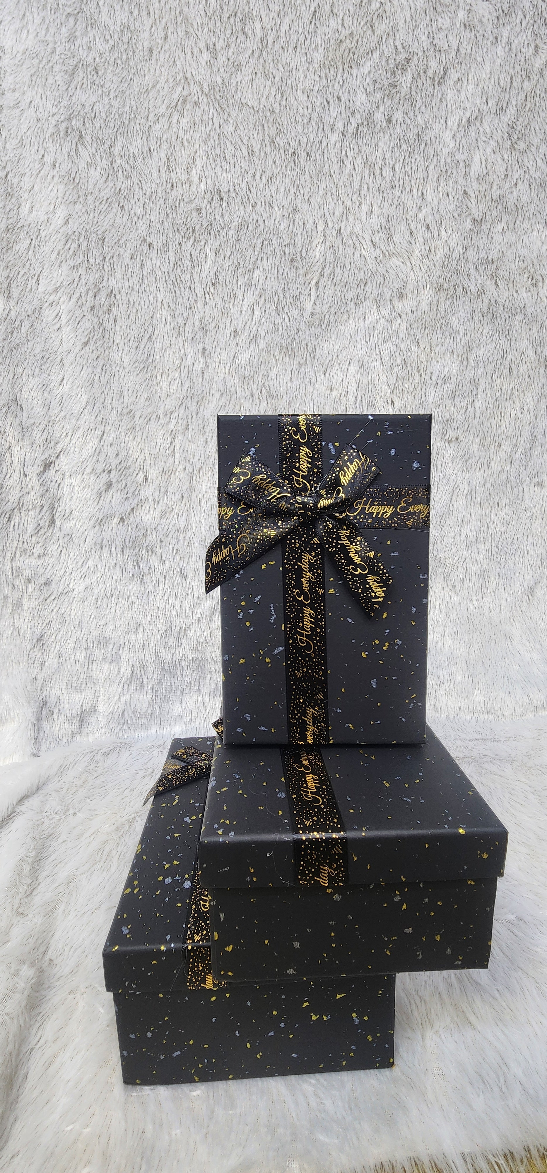 Rectangle printed ribbon box