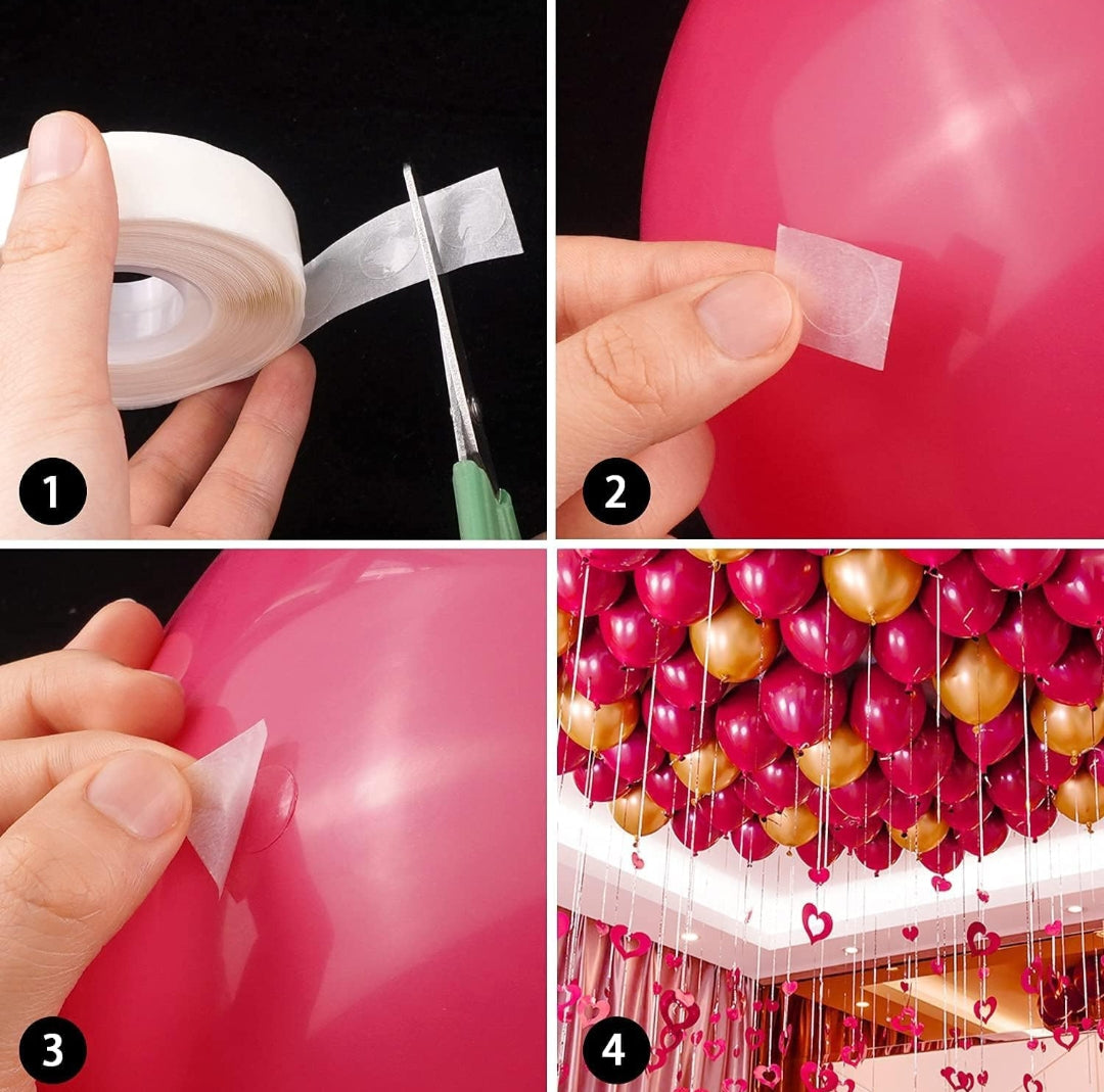 Glue drop for balloon