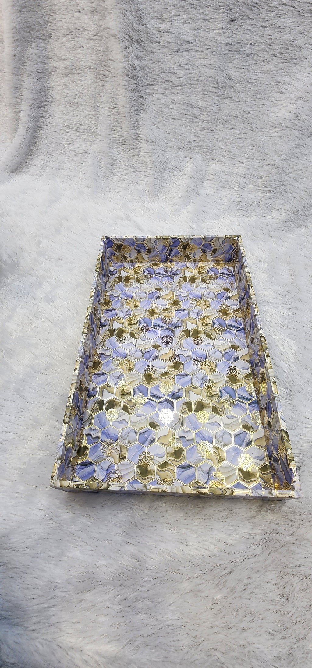 FANCY MDF TRAY OF 3 SET