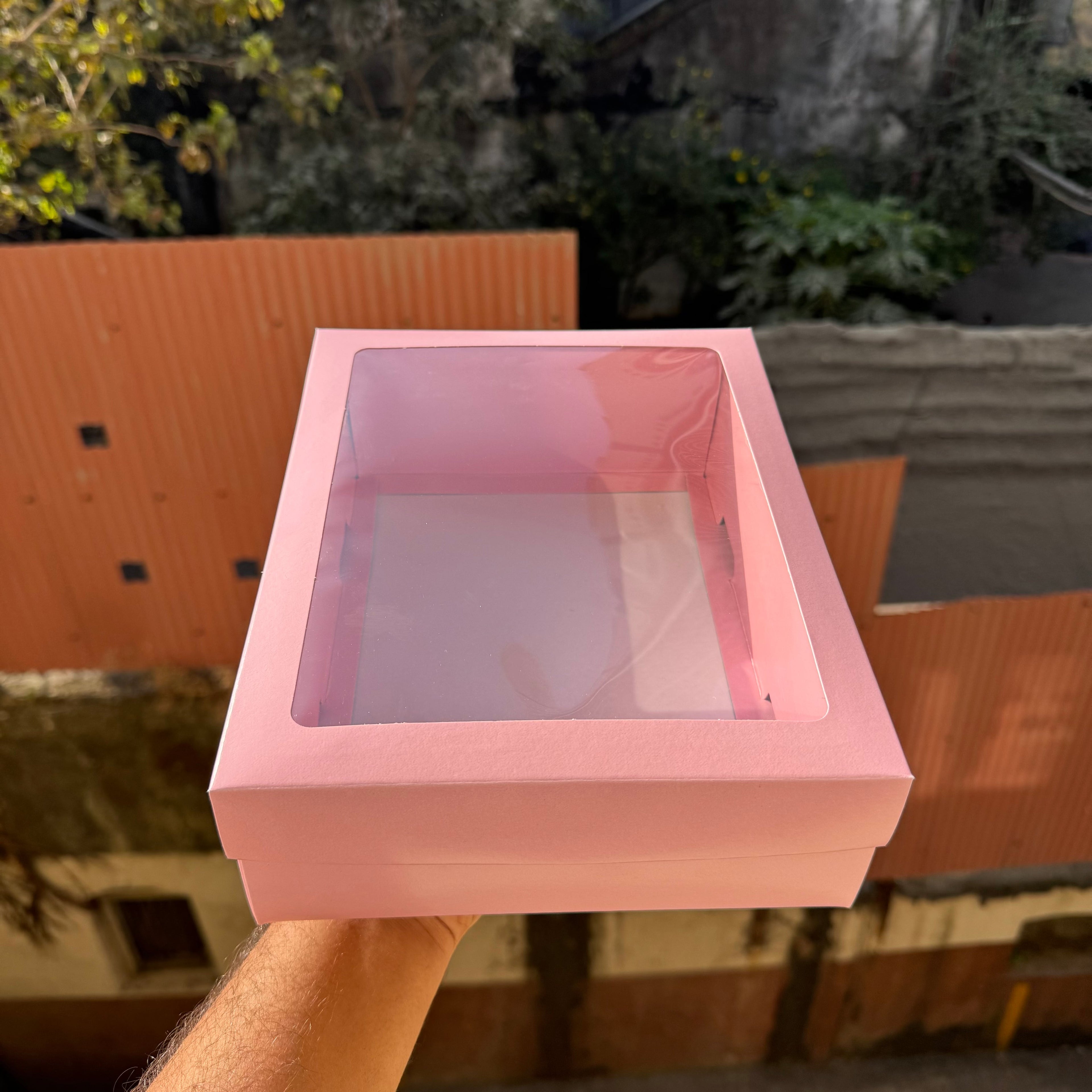 Top Bottom Red Hamper Box