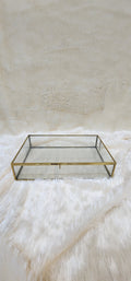 Metal Glass rectangle box
