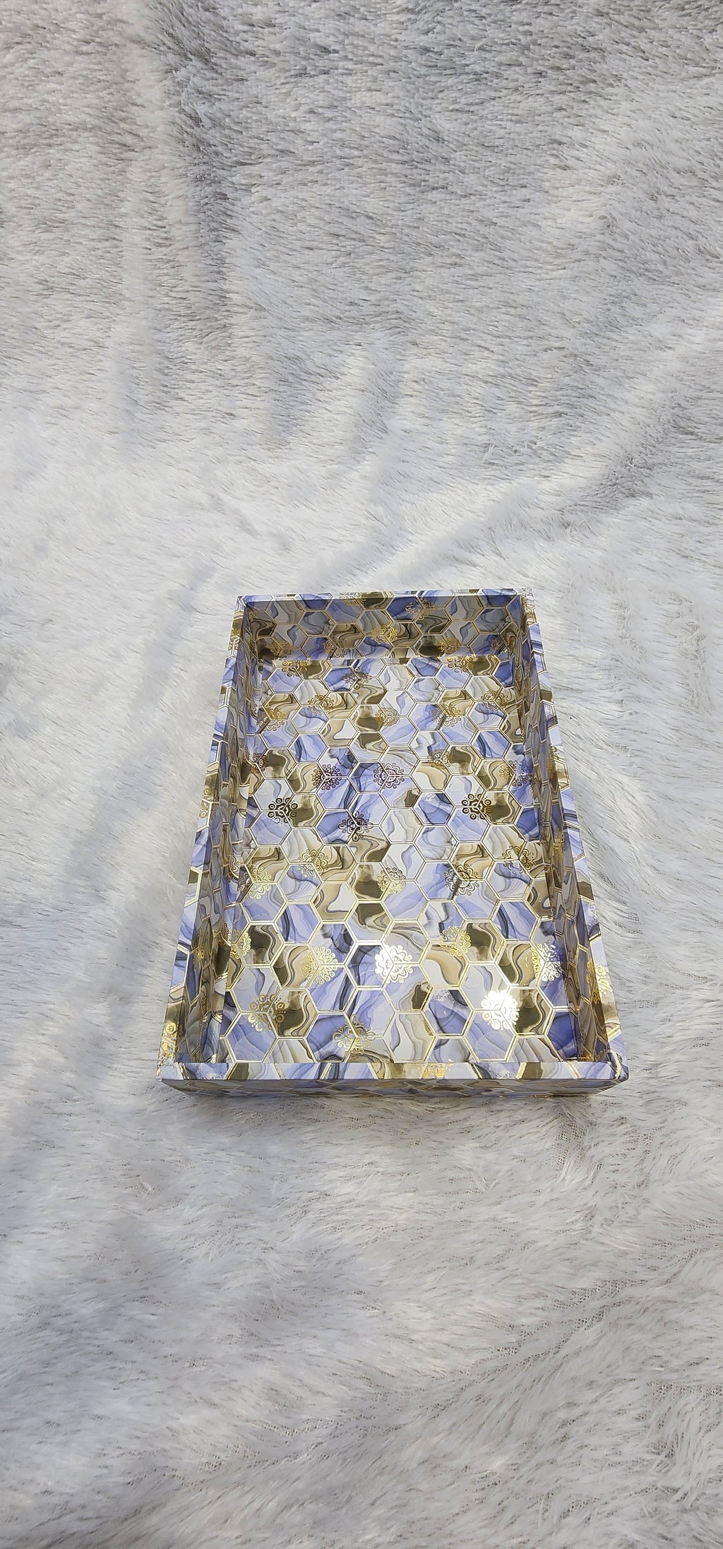 FANCY MDF TRAY OF 3 SET