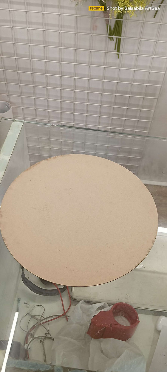 MDF plain circle base