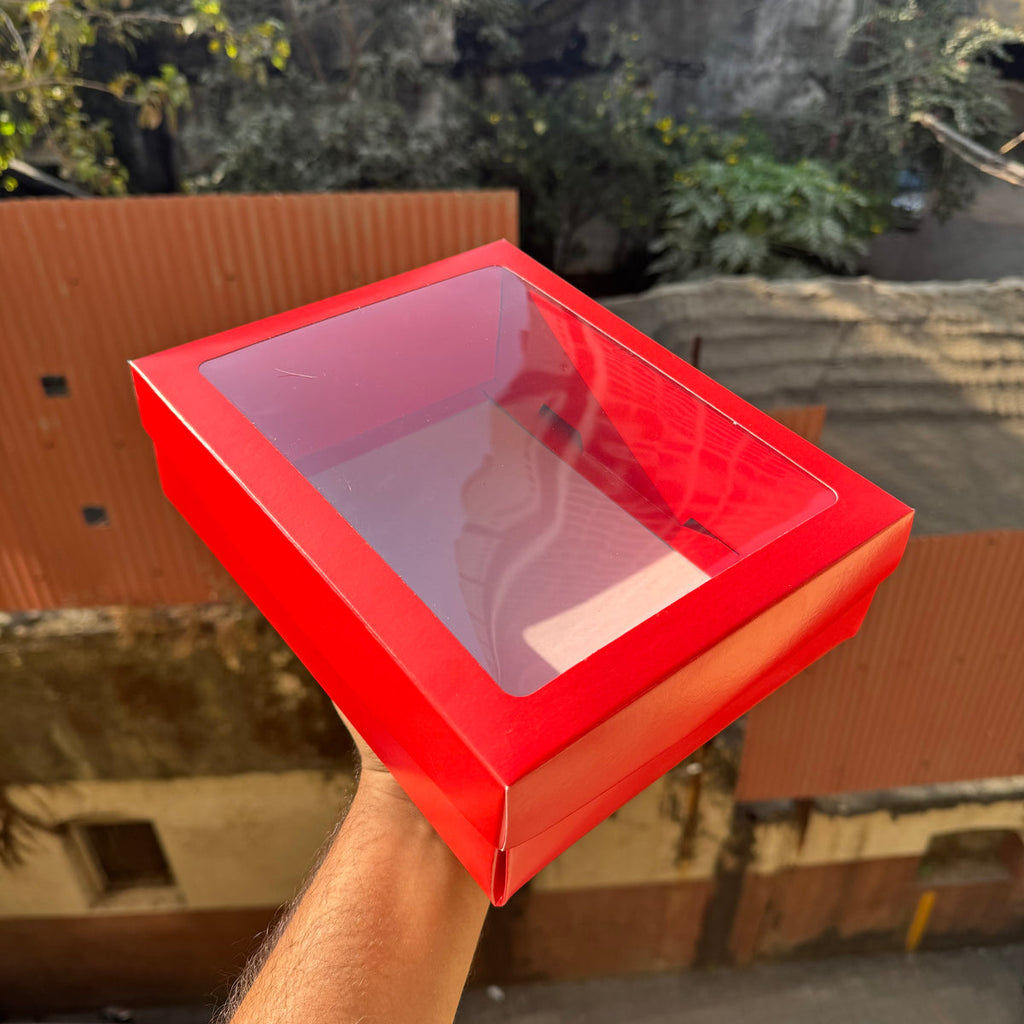 Top Bottom Red Hamper Box