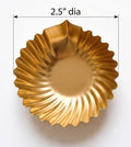 Golden metal diya