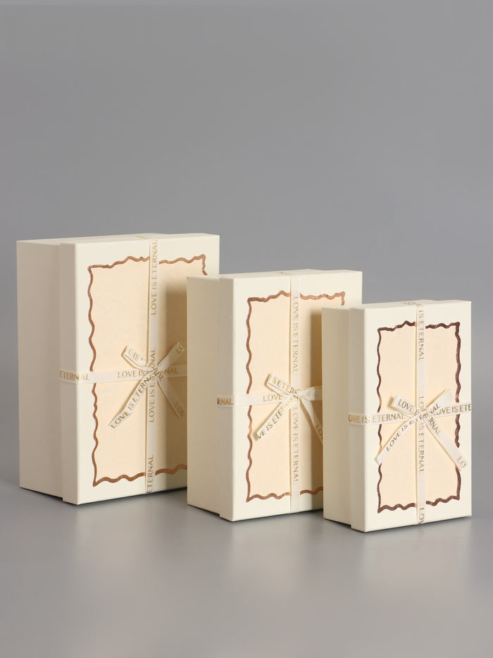 3-in-1 Rectangular Gift Box Set with bow