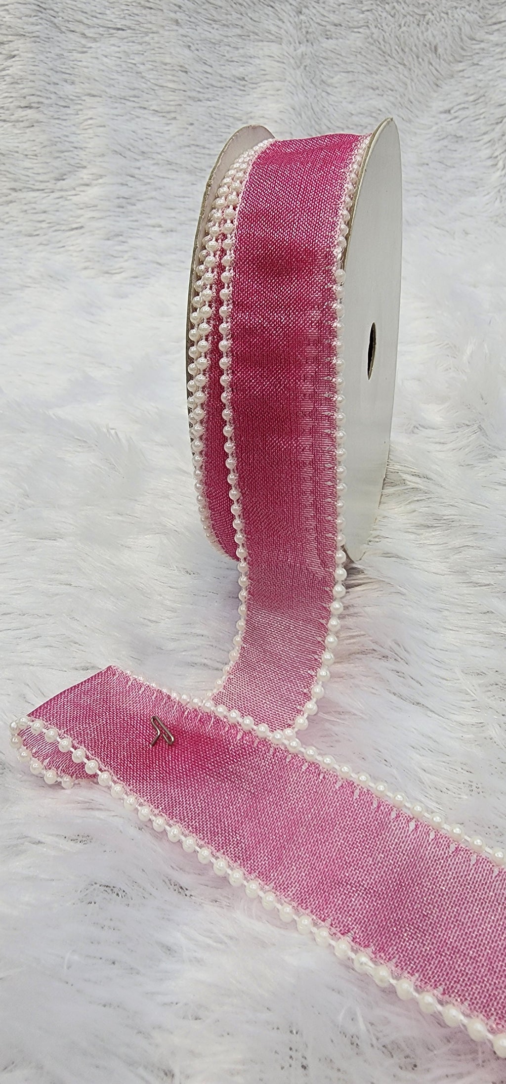 Pearl Edge Organza Ribbon – Decorative Gift Wrapping Ribbon