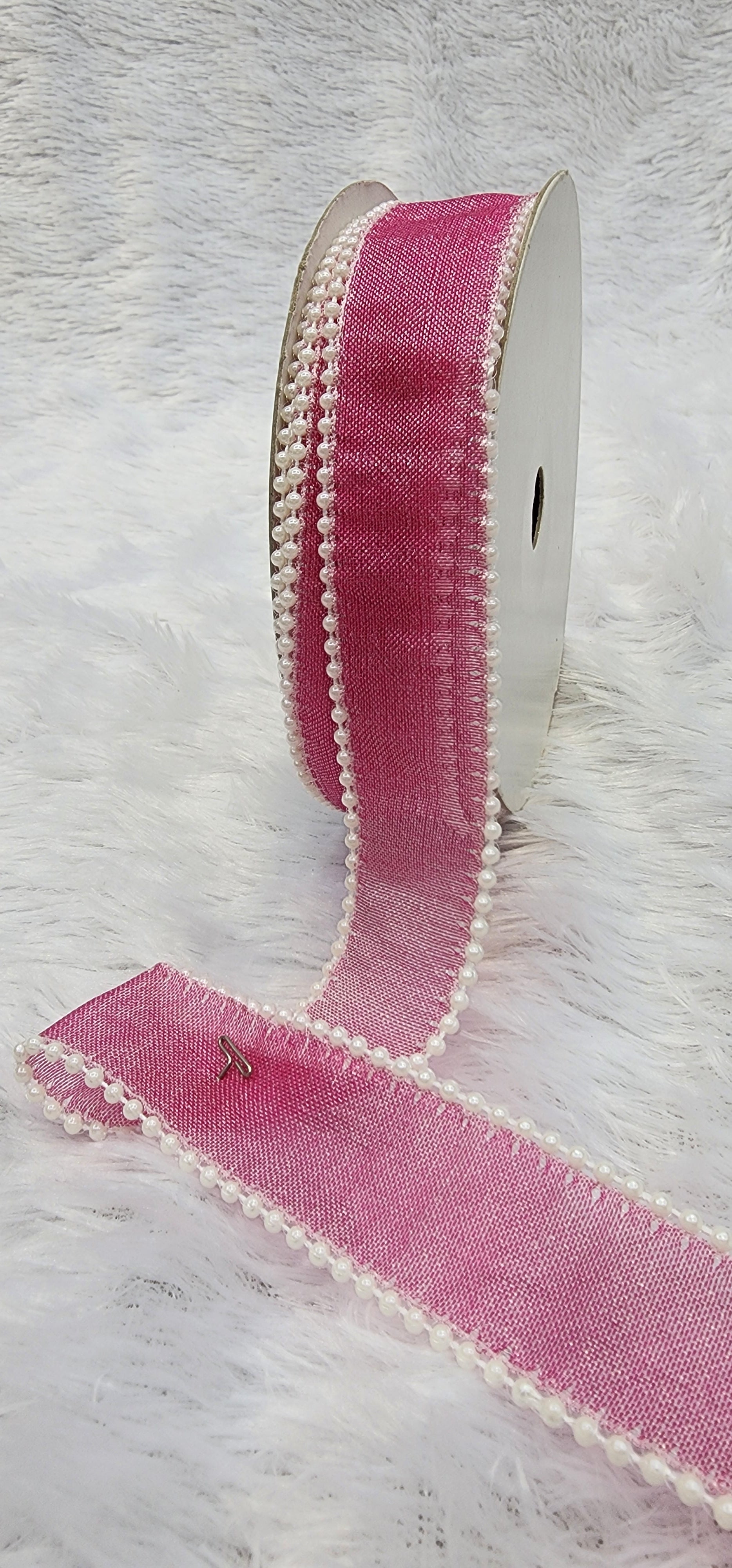 Pearl Edge Organza Ribbon – Decorative Gift Wrapping Ribbon