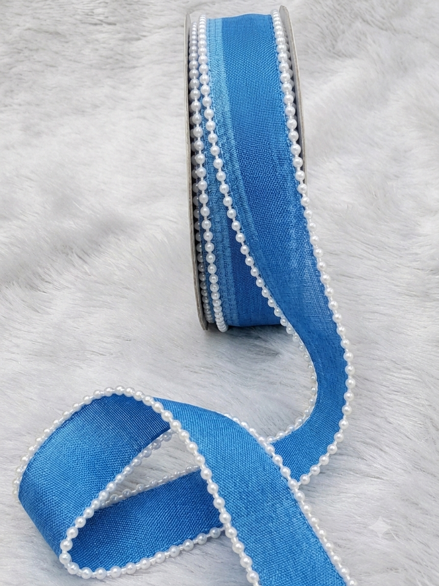 Pearl Edge Organza Ribbon – Decorative Gift Wrapping Ribbon