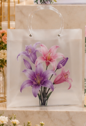 Bag flower printed