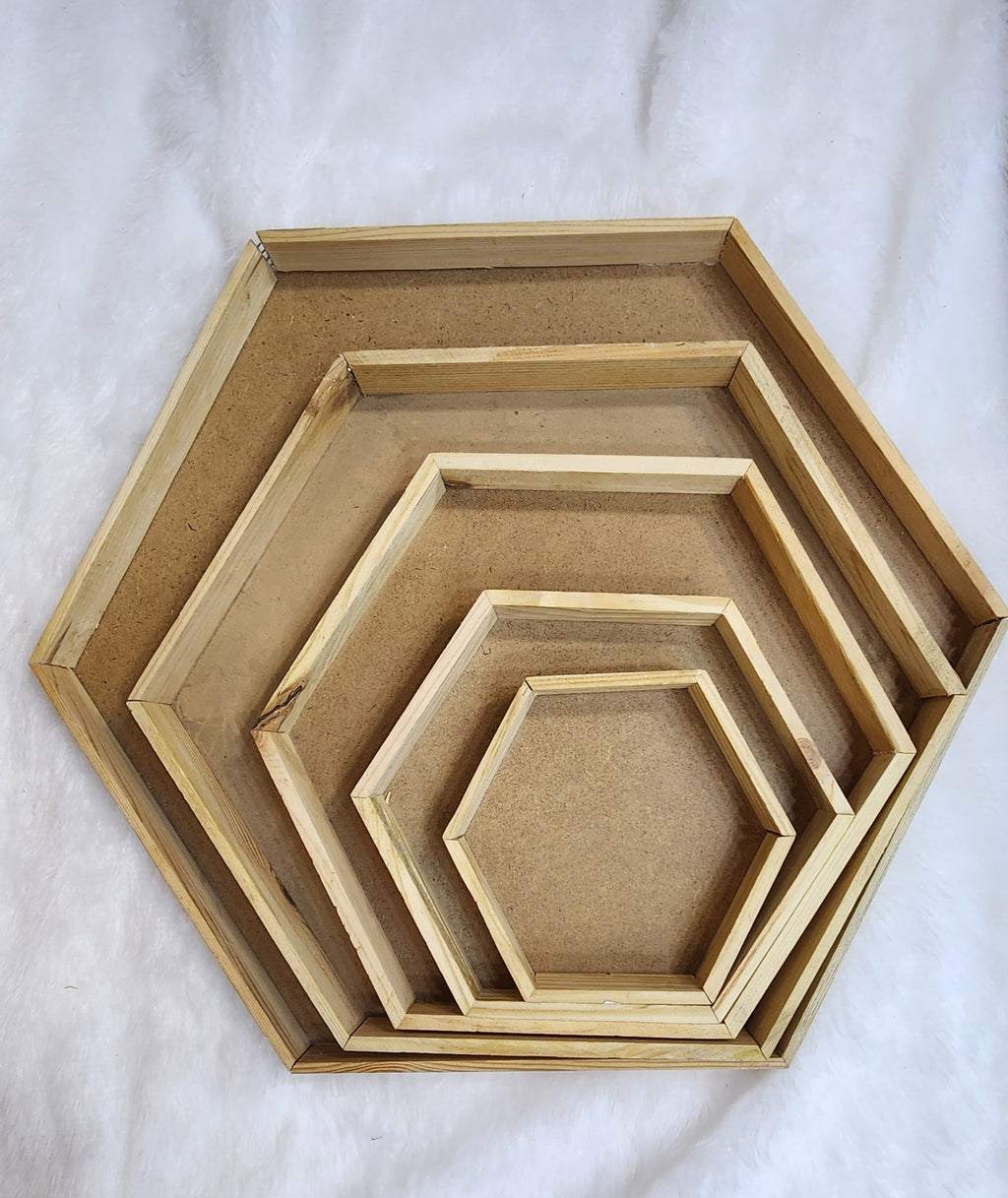 Hexagon tray MDF