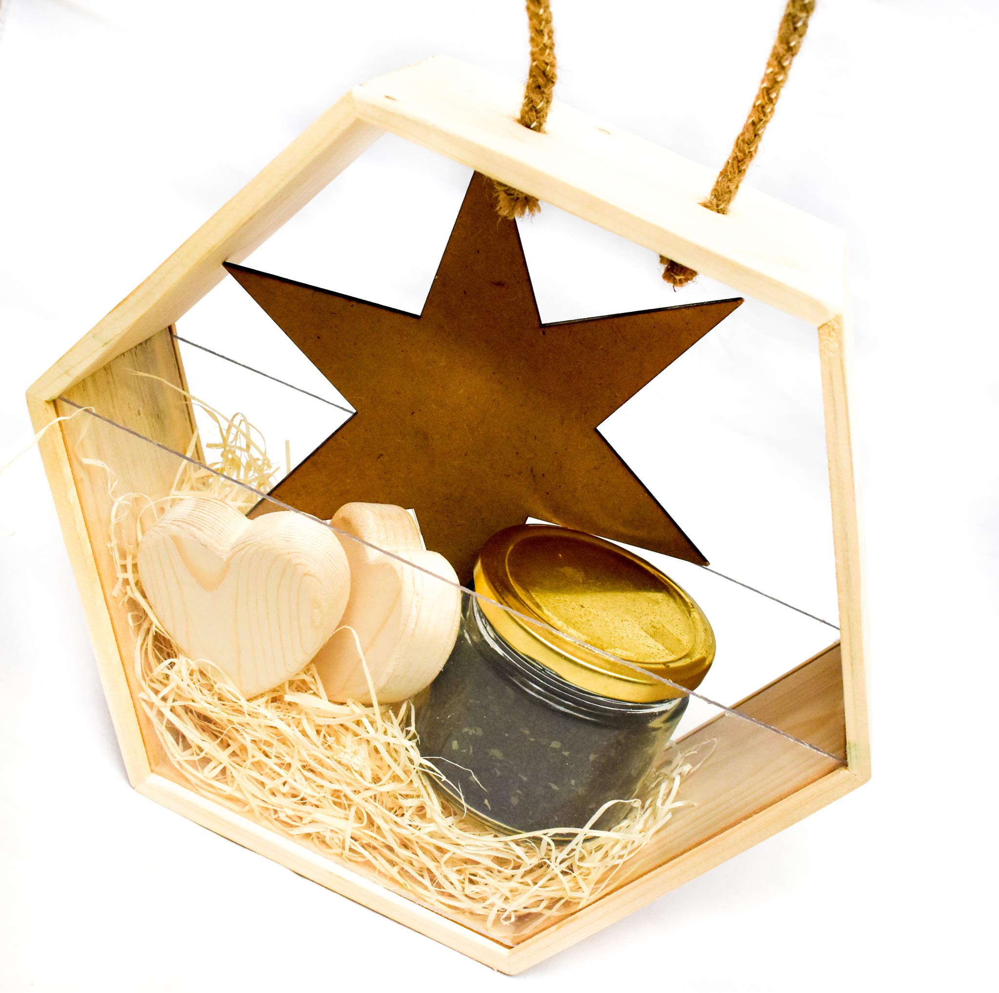 Wooden pinewood basket