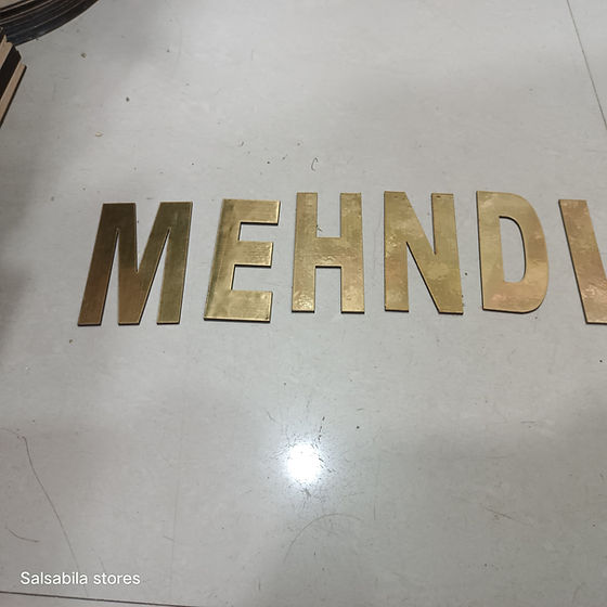 Haldi & Mehndi Letters