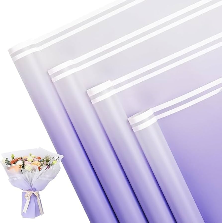 Double Line Flower Wrapping bouquet Paper