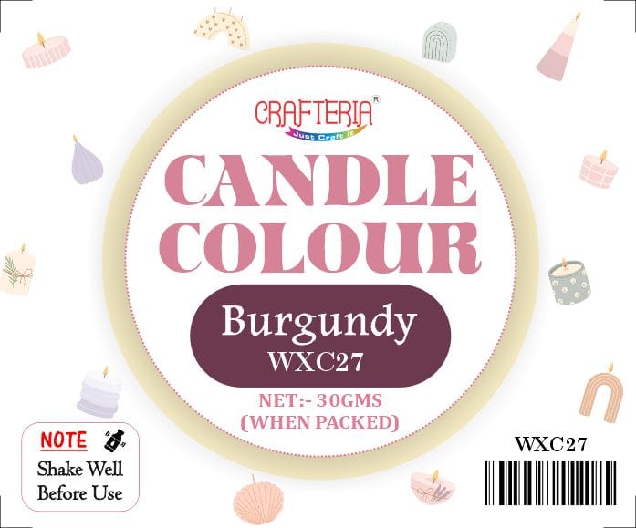 Burgundy Candle Colour