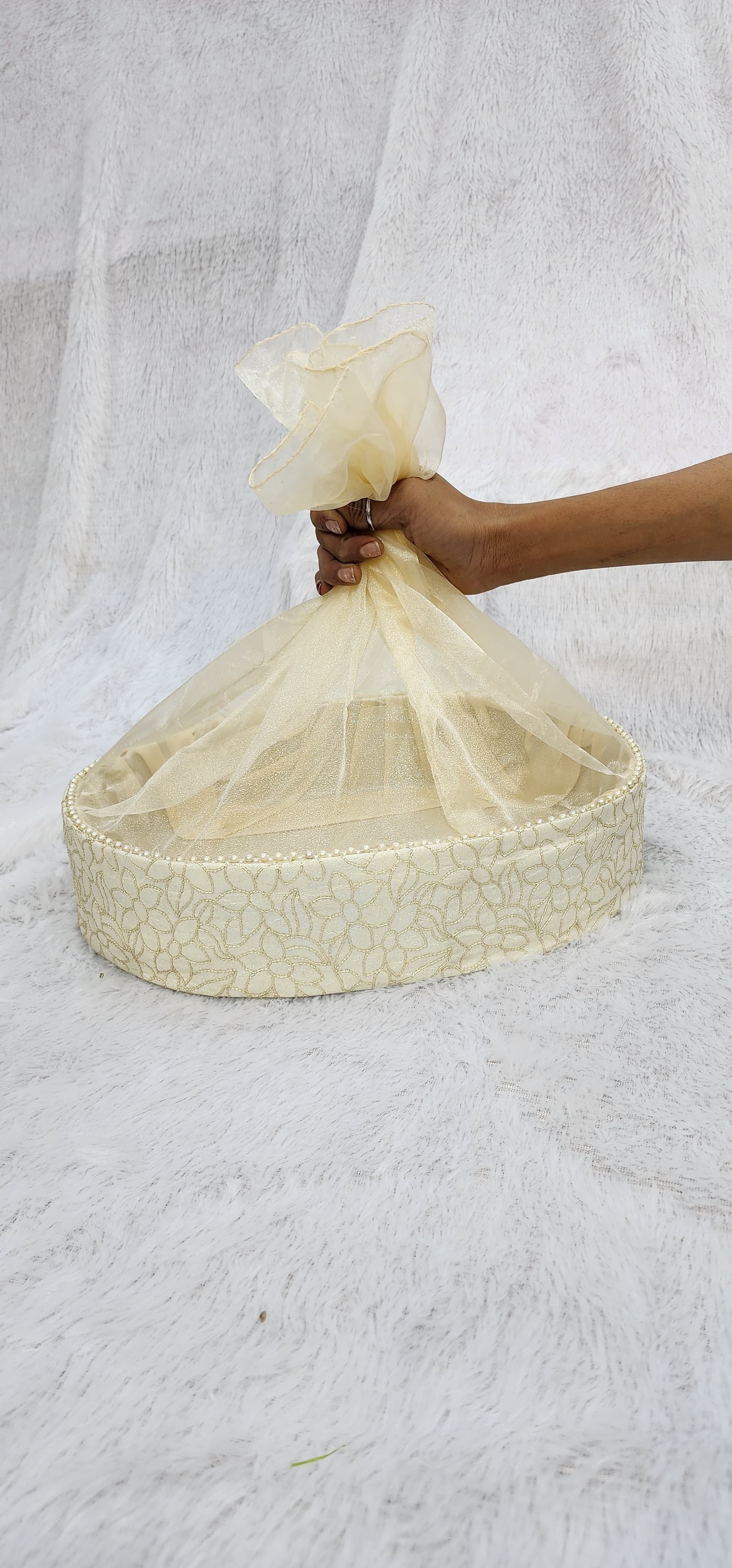 CLUSTER OVAL NET HAMPER BASKET