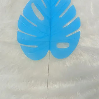 Blue palm leaves