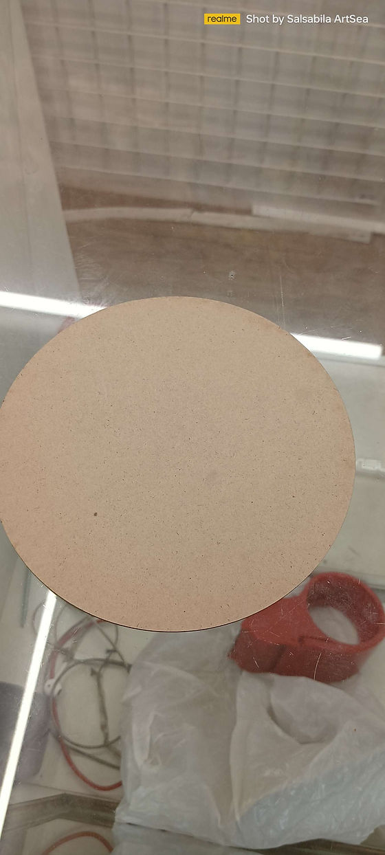 MDF plain circle base